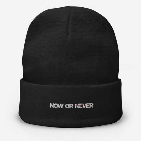 NOW OR NEVER BEANIE